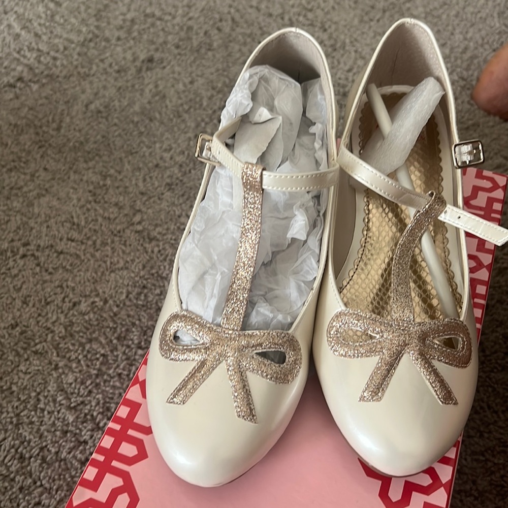 Dillards GB girls “Cinderella for a day” shoe.